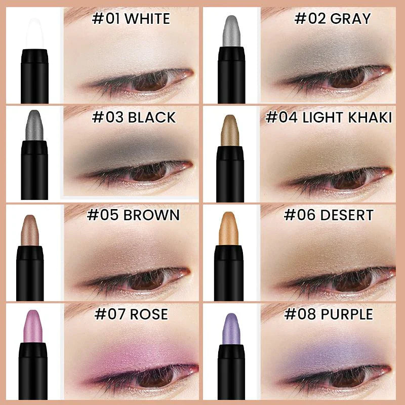 ✨15 Colors Highlighter Eyeshadow Pencil ✏️ Waterproof Glitter Eye Shadow Eyeliner Pen