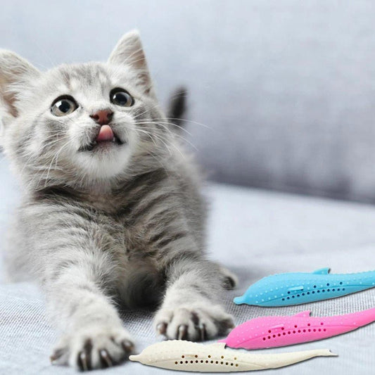 Cat Self-Cleaning Toothbrush - With Catnip INSIDE