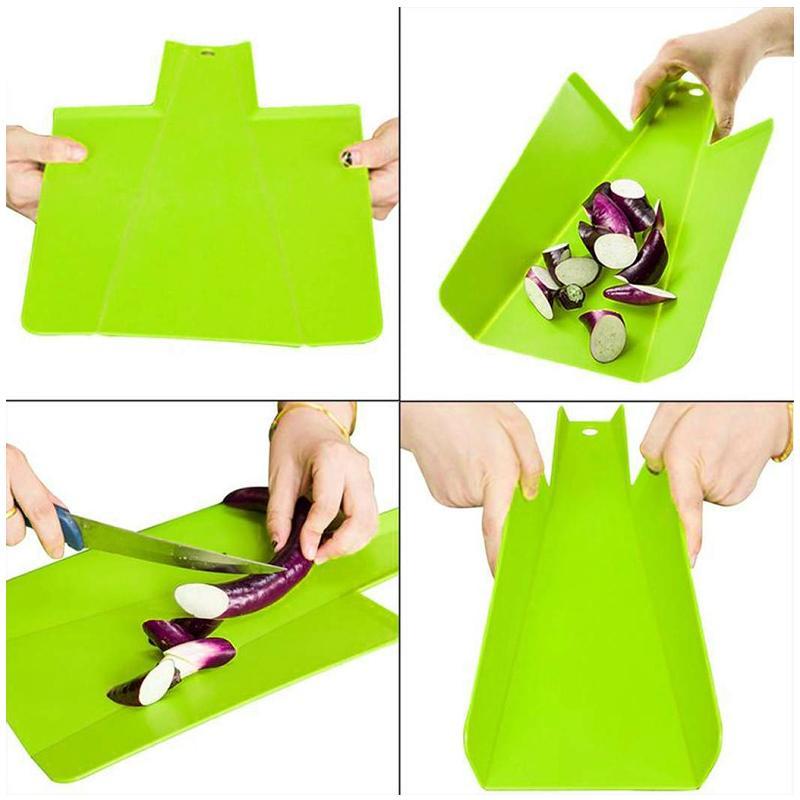 Foldable Plastic Cutting Board With Handle