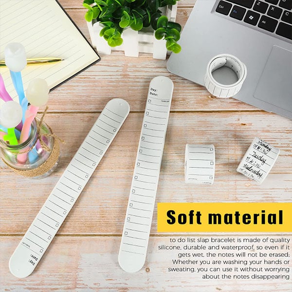 Reusable Silicone Memo Wrist Band