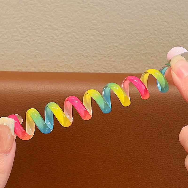 Colorful Telephone Wire Hair Bands