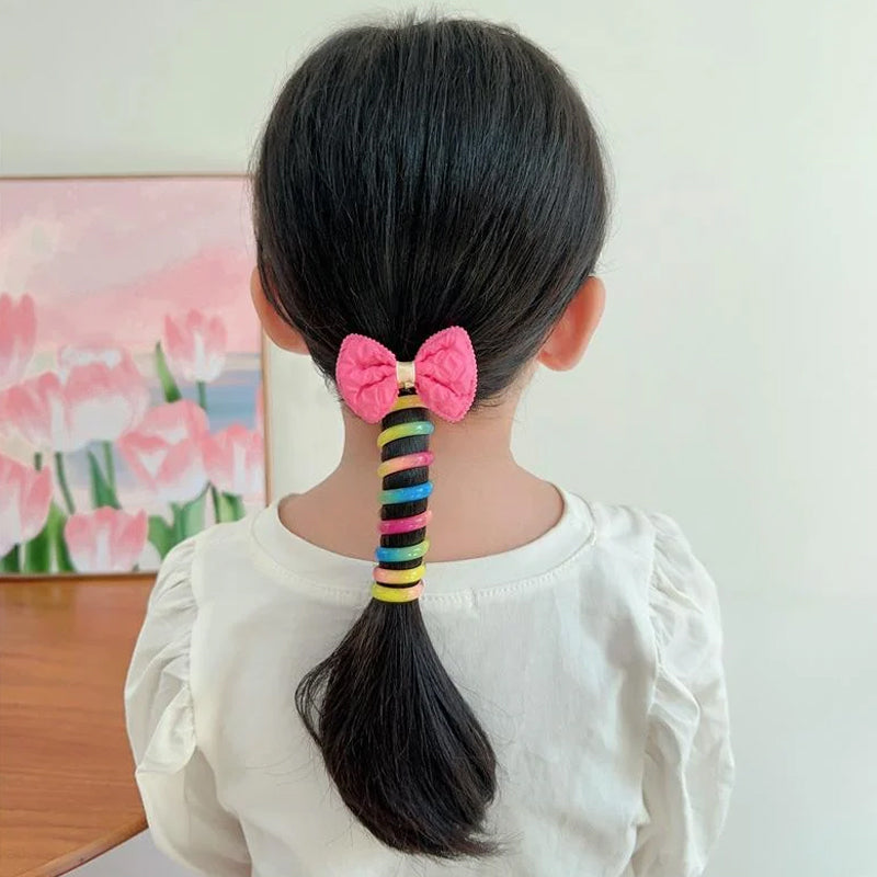Colorful Telephone Wire Hair Bands