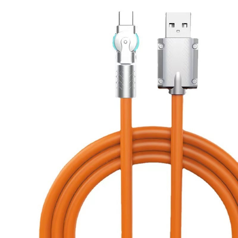 180° Rotating 3-in-1 120W Fast Charging Data Cable