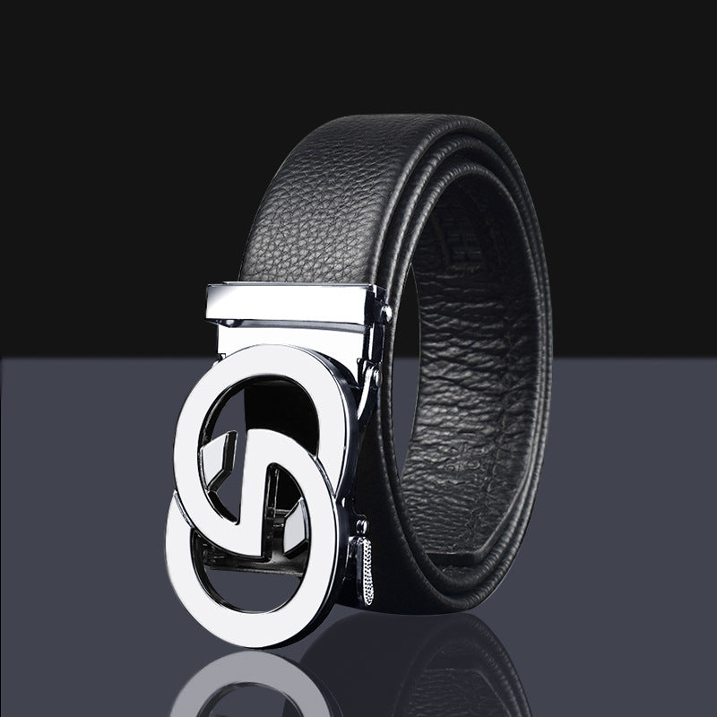 Business All Wear Leather Automatic Buckle Belt