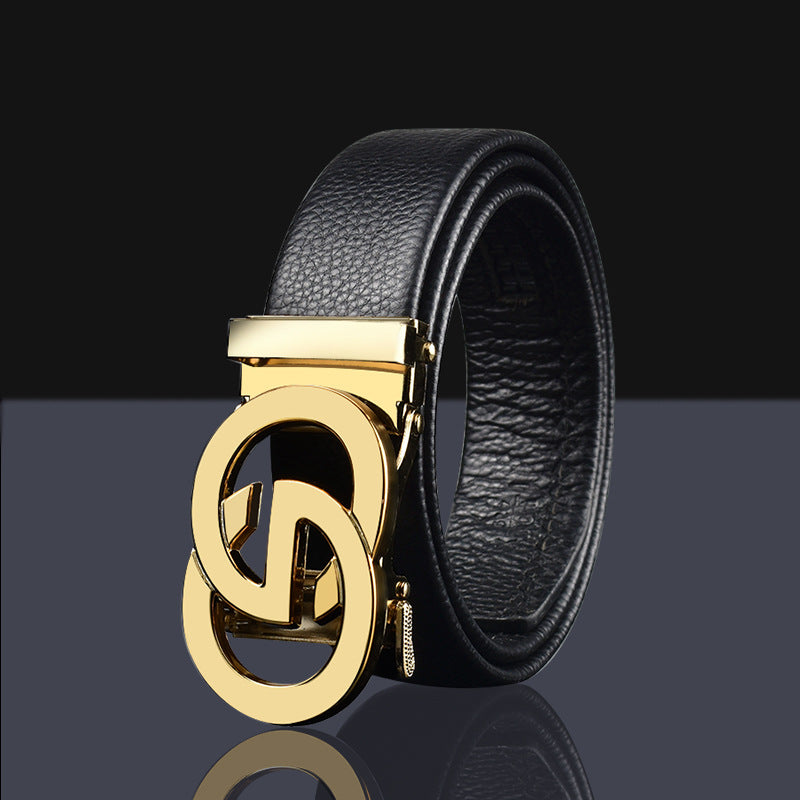 Business All Wear Leather Automatic Buckle Belt