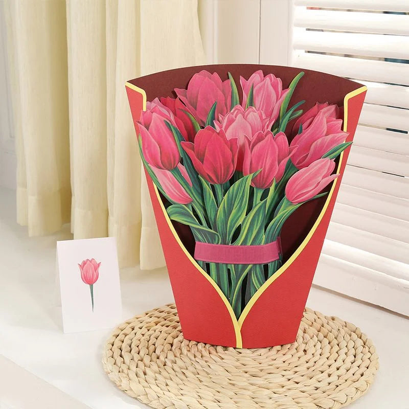 Pop-up Flower Bouquet Greeting Cards