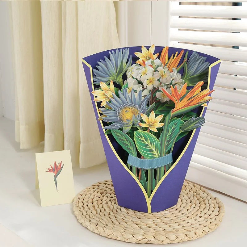 Pop-up Flower Bouquet Greeting Cards