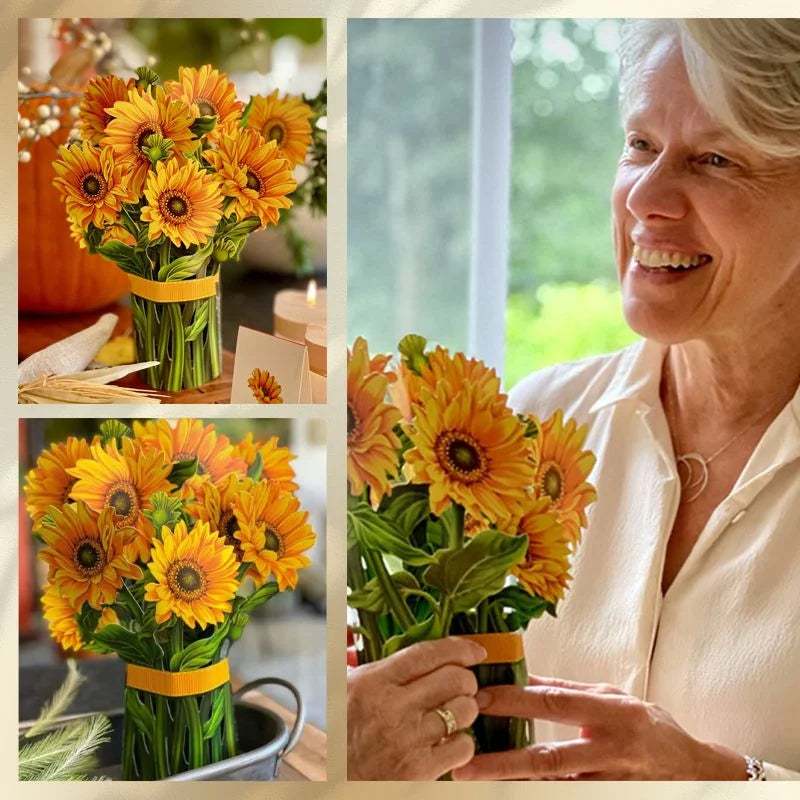 Pop-up Flower Bouquet Greeting Cards