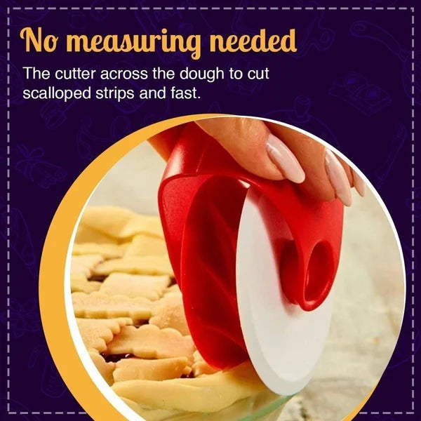 Pie Crust Wheel Cutter & Decorator Tool