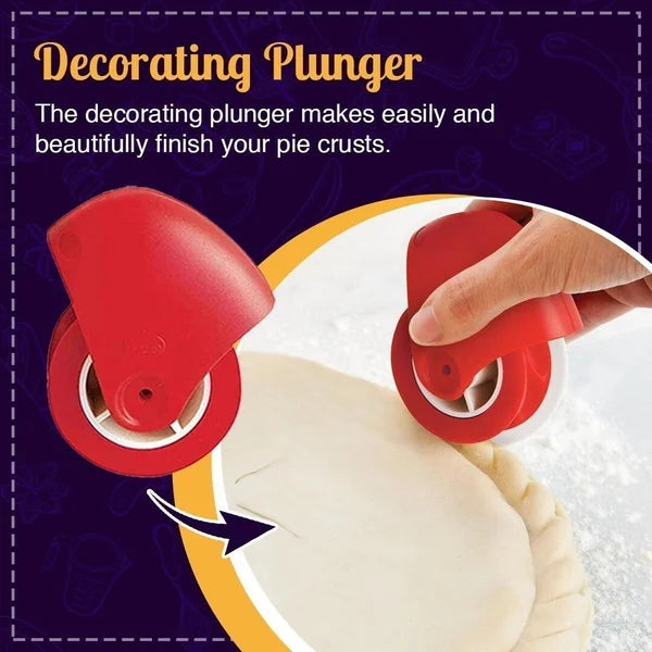 Pie Crust Wheel Cutter & Decorator Tool