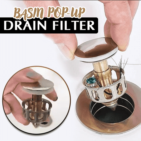 Anti-clog Pop-up Drain Filter