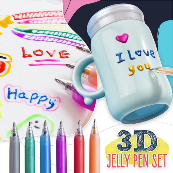 3D Jelly Pen Set - JDGOSHOP - Creative Gifts, Funny Products, Practical  Gadgets For You!