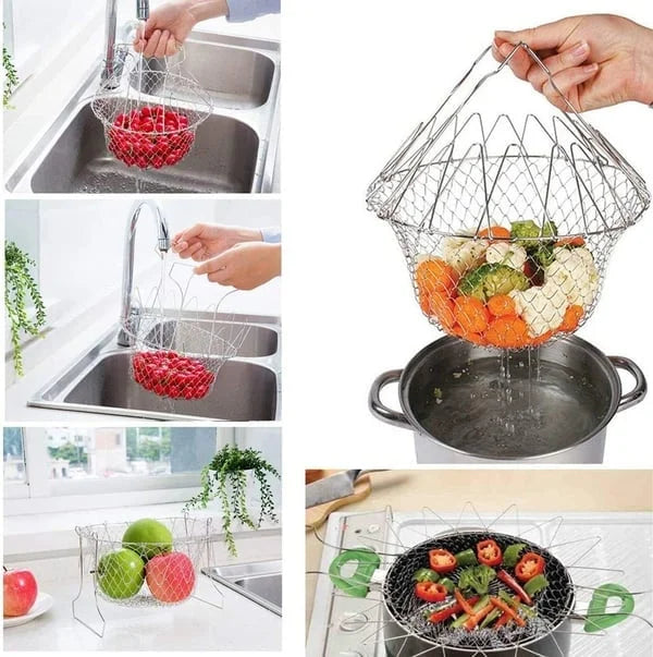 🔥LAST DAY 30% OFF🔥304 Stainless Steel Foldable Fry Basket