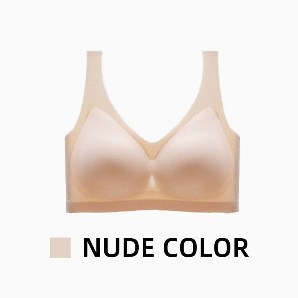 Pure Color Nylon Thin Cup Breathable Soft Seamless Spandex Bra - China Thin  Cup Bra and Soft Seamless price